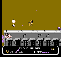 Soluce de Little Nemo Dream Master sur Nes : Niveau 6 - Cloud Ruins