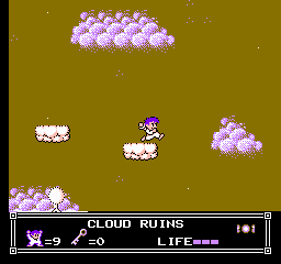 Soluce de Little Nemo Dream Master sur Nes : Niveau 6 - Cloud Ruins