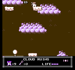 Soluce de Little Nemo Dream Master sur Nes : Niveau 6 - Cloud Ruins