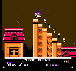 Soluce de Little Nemo Dream Master sur Nes : Niveau 6 - Cloud Ruins