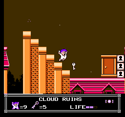 Soluce de Little Nemo Dream Master sur Nes : Niveau 6 - Cloud Ruins
