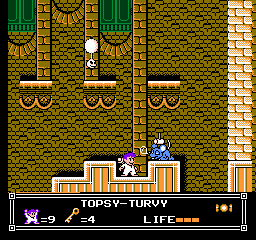 Soluce de Little Nemo Dream Master sur Nes : Niveau 7 - Topsy Turvy