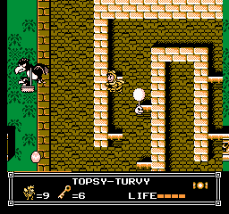 Soluce de Little Nemo Dream Master sur Nes : Niveau 7 - Topsy Turvy
