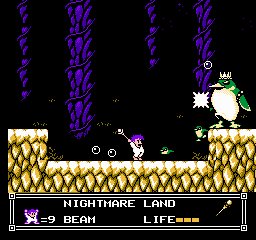 Soluce de Little Nemo Dream Master sur Nes : Niveau 8 - Nightmare Land