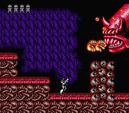 Le test de Probotector (contra) sur Nes