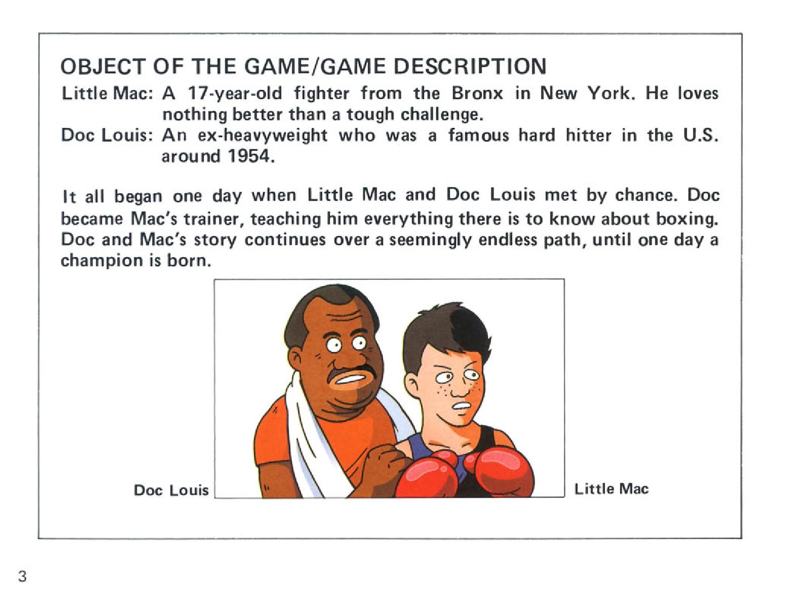 Mike Tyson's Punch-Out!! sur Nes : La notice