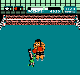 Mike Tyson's Punch-Out : World Circuit - match 1 : Piston Honda