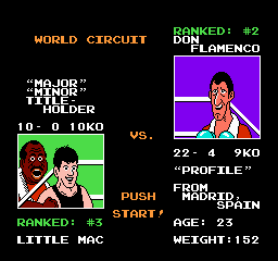 Myke Tyson Punch-Out sur Nes :Introduction