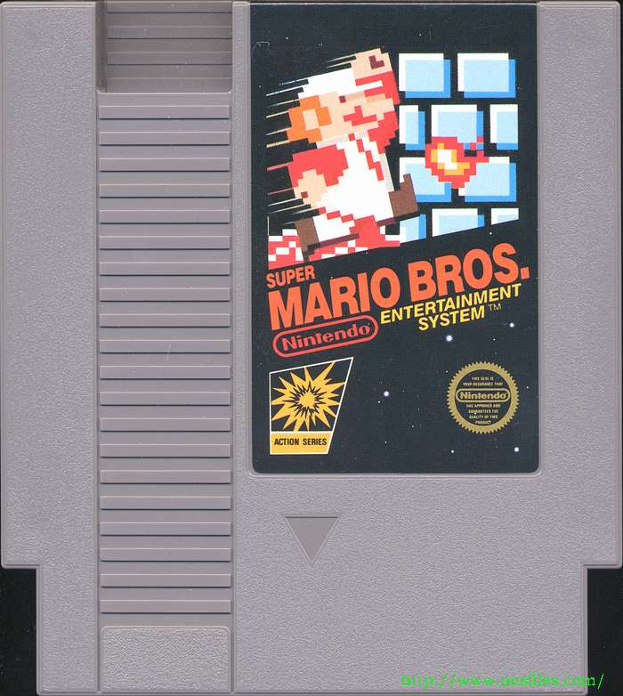 Super Mario Bros 1 sur nes : la boite et la cartouche
