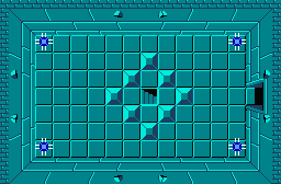 The legend of Zelda - Plan (carte) du niveau 1 de la quête 1 : L'Aigle (Zelda I Nes mini)