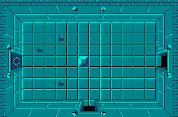 The legend of Zelda - Plan (carte) du niveau 1 de la quête 1 : L'Aigle (Zelda I Nes mini)