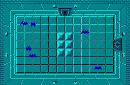 The legend of Zelda - Plan (carte) du niveau 1 de la quête 1 : L'Aigle (Zelda I Nes mini)