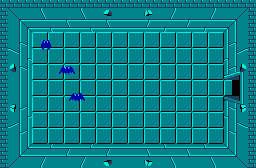 The legend of Zelda - Plan (carte) du niveau 1 de la quête 1 : L'Aigle (Zelda I Nes mini)