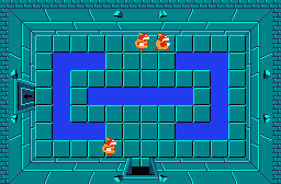 The legend of Zelda - Plan (carte) du niveau 1 de la quête 1 : L'Aigle (Zelda I Nes mini)