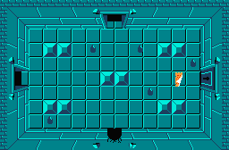 The legend of Zelda - Plan (carte) du niveau 1 de la quête 1 : L'Aigle (Zelda I Nes mini)
