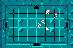 The legend of Zelda - Plan (carte) du niveau 1 de la quête 1 : L'Aigle (Zelda I Nes mini)