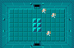 The legend of Zelda - Plan (carte) du niveau 1 de la quête 1 : L'Aigle (Zelda I Nes mini)