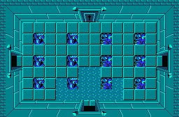 The legend of Zelda - Plan (carte) du niveau 1 de la quête 1 : L'Aigle (Zelda I Nes mini)