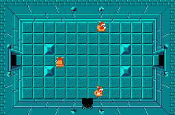 The legend of Zelda - Plan (carte) du niveau 1 de la quête 1 : L'Aigle (Zelda I Nes mini)