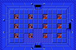 The legend of Zelda - Plan (carte) du niveau 2 de la quête 1 : La lune (Zelda I Nes mini)