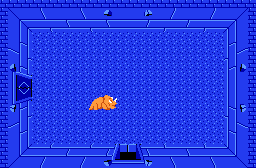 The legend of Zelda - Plan (carte) du niveau 2 de la quête 1 : La lune (Zelda I Nes mini)