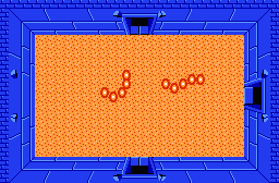 The legend of Zelda - Plan (carte) du niveau 2 de la quête 1 : La lune (Zelda I Nes mini)