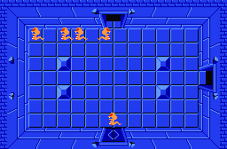 The legend of Zelda - Plan (carte) du niveau 2 de la quête 1 : La lune (Zelda I Nes mini)