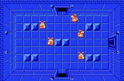 The legend of Zelda - Plan (carte) du niveau 2 de la quête 1 : La lune (Zelda I Nes mini)