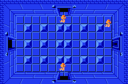The legend of Zelda - Plan (carte) du niveau 2 de la quête 1 : La lune (Zelda I Nes mini)