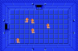 The legend of Zelda - Plan (carte) du niveau 2 de la quête 1 : La lune (Zelda I Nes mini)