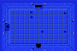 The legend of Zelda - Plan (carte) du niveau 2 de la quête 1 : La lune (Zelda I Nes mini)