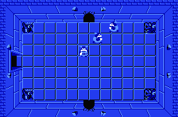 The legend of Zelda - Plan (carte) du niveau 2 de la quête 1 : La lune (Zelda I Nes mini)