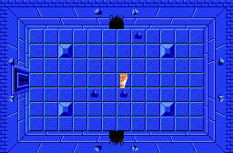 The legend of Zelda - Plan (carte) du niveau 2 de la quête 1 : La lune (Zelda I Nes mini)
