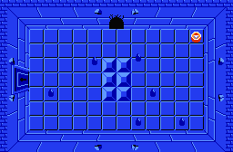 The legend of Zelda - Plan (carte) du niveau 2 de la quête 1 : La lune (Zelda I Nes mini)