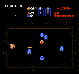 Zelda 1 - Solution du donjon 4 de la quête 1 : Le Serpent (Zelda I Nes mini)