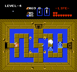Zelda 1 - Solution du donjon 4 de la quête 1 : Le Serpent (Zelda I Nes mini)