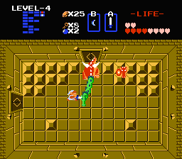 Zelda 1 - Solution du donjon 4 de la quête 1 : Le Serpent (Zelda I Nes mini)