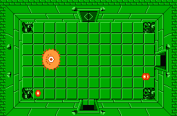 The legend of Zelda - Plan (carte) du niveau 5 de la quête 1 : Le Lézard (Zelda I Nes mini)