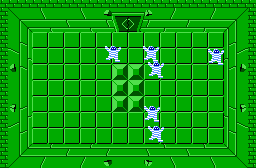 The legend of Zelda - Plan (carte) du niveau 5 de la quête 1 : Le Lézard (Zelda I Nes mini)