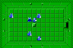The legend of Zelda - Plan (carte) du niveau 5 de la quête 1 : Le Lézard (Zelda I Nes mini)