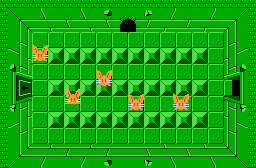 The legend of Zelda - Plan (carte) du niveau 5 de la quête 1 : Le Lézard (Zelda I Nes mini)