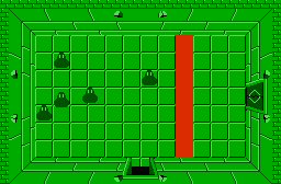 The legend of Zelda - Plan (carte) du niveau 5 de la quête 1 : Le Lézard (Zelda I Nes mini)