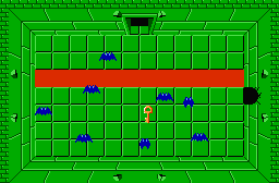 The legend of Zelda - Plan (carte) du niveau 5 de la quête 1 : Le Lézard (Zelda I Nes mini)