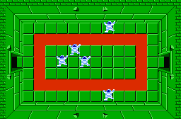 The legend of Zelda - Plan (carte) du niveau 5 de la quête 1 : Le Lézard (Zelda I Nes mini)