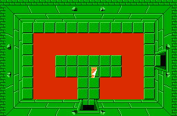 The legend of Zelda - Plan (carte) du niveau 5 de la quête 1 : Le Lézard (Zelda I Nes mini)