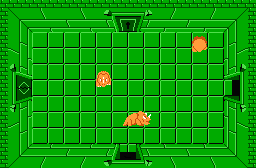 The legend of Zelda - Plan (carte) du niveau 5 de la quête 1 : Le Lézard (Zelda I Nes mini)