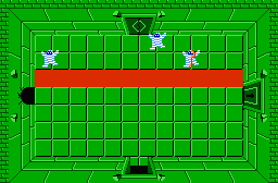 The legend of Zelda - Plan (carte) du niveau 5 de la quête 1 : Le Lézard (Zelda I Nes mini)