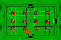 The legend of Zelda - Plan (carte) du niveau 5 de la quête 1 : Le Lézard (Zelda I Nes mini)