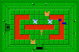 The legend of Zelda - Plan (carte) du niveau 5 de la quête 1 : Le Lézard (Zelda I Nes mini)