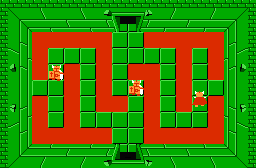 The legend of Zelda - Plan (carte) du niveau 5 de la quête 1 : Le Lézard (Zelda I Nes mini)